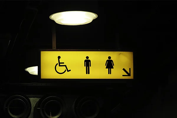Custom wayfinding sign in Indianapolis