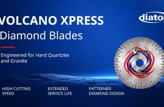 Volcano Xpress Patterned Diamond Blades for Hard Stone Cutting | DIATOP